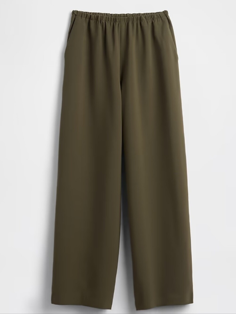 Gap Easy Wide Leg Pants Moss Green Size XSP